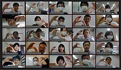 ワークショップ(オンライン)の様子