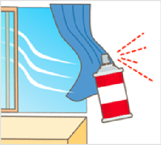 室内で大量に使用するときはよく換気すること