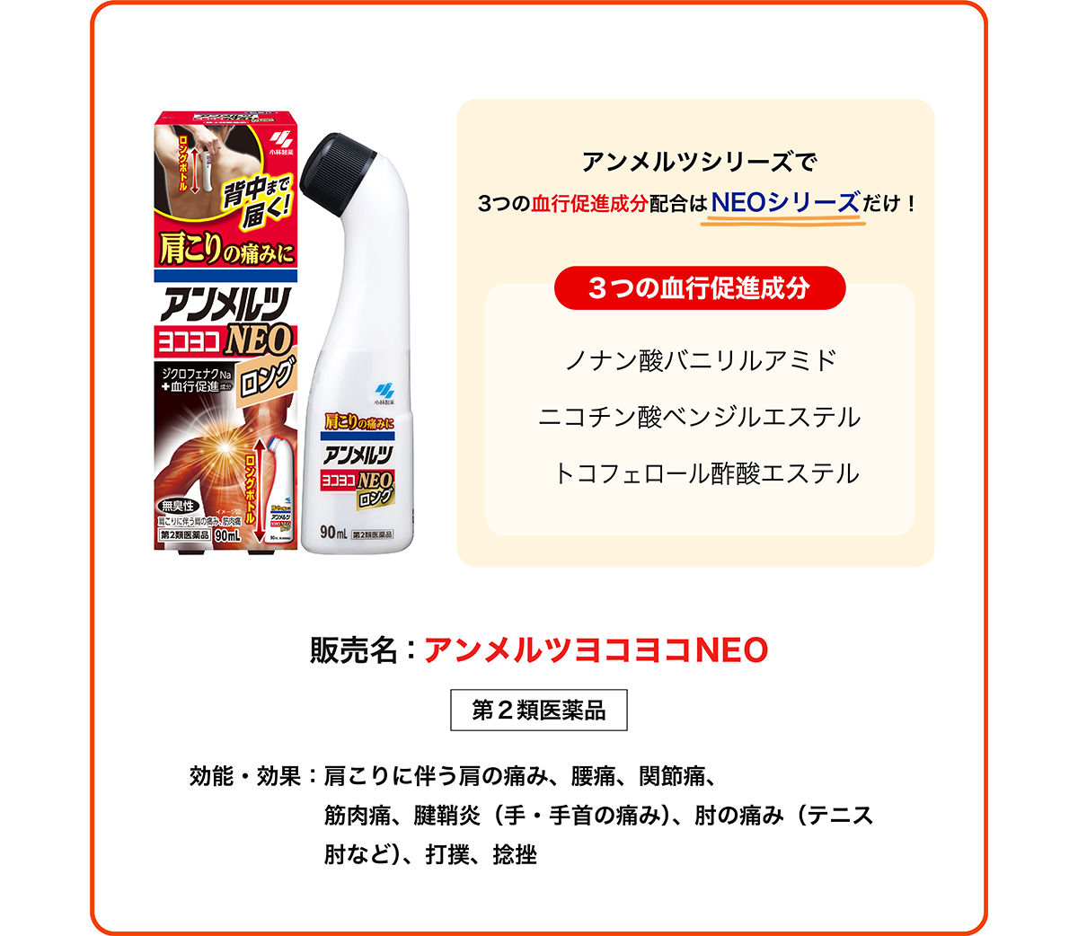 小林製薬の「アンメルツヨコヨコＮＥＯ」