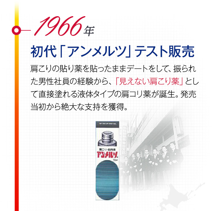 1966年 初代「アンメルツ」テスト販売