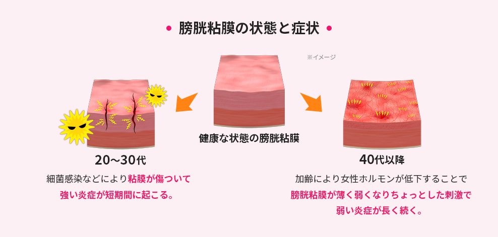 年代別の症状・メカニズム