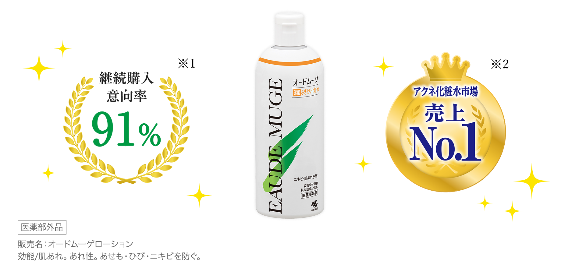 オードムーゲが選ばれる理由｜くり返すニキビ・肌あれ予防を考えた