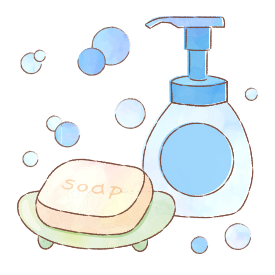 イラスト：ボディーソープ・石鹸