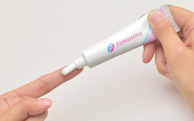 フェミニーナ軟膏使用イメージ