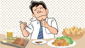 油ものやお肉などの食事の後など、胃の中身が戻ってきてつらい。