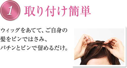 1�u���t���ȒP�v�E�B�b�O�����ĂāA�����g�̔����s���ł͂��݁A�p�`���ƃs���ŗ��߂邾���B