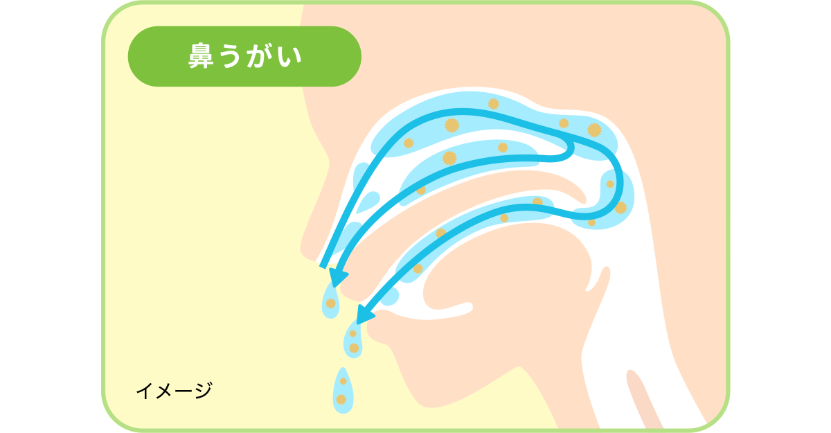 鼻うがいの場合