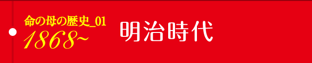 命の母の歴史01 1868～明治時代