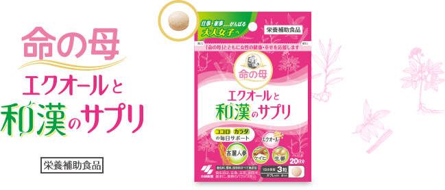 命の母 エクオールと和漢のサプリ [栄養補助食品]