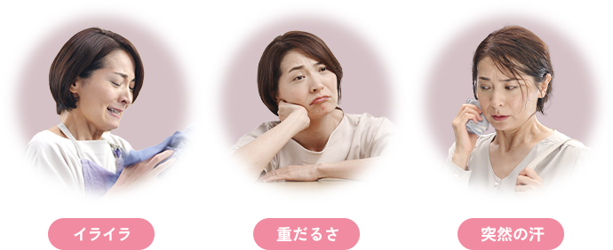 突然の汗・イライラ・思だるさ