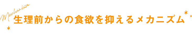 生理前からの食欲を抑えるメカニズム
