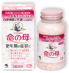 更年期障害 生理不順でお悩みの方に 命の母 小林製薬