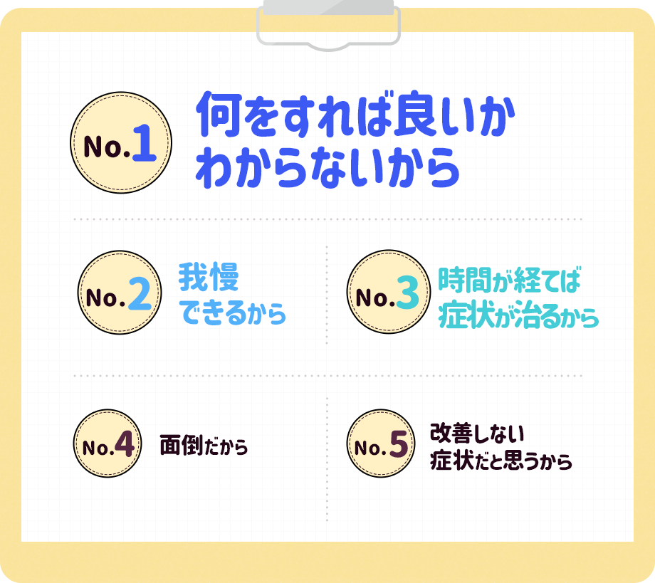 対処しない理由