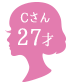 Cさん 27才