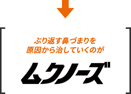 ぶり返す鼻づまりを原因から治していくのがムクノーズ
