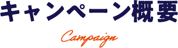 キャンペーン概要 Campaign