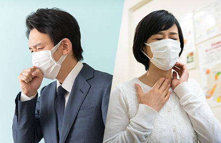 のど(喉)が痛い症状のイメージ