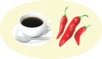 コーヒー・唐辛子