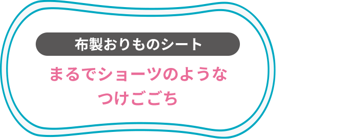 布製おりものシート まるでショーツのようなつけごごち