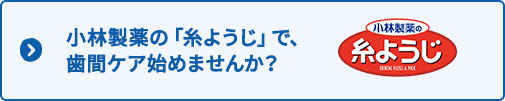 小林製薬の糸ようじで、歯間ケア始めませんか？