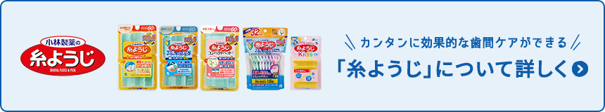小林製薬の糸ようじで、歯間ケア始めませんか？