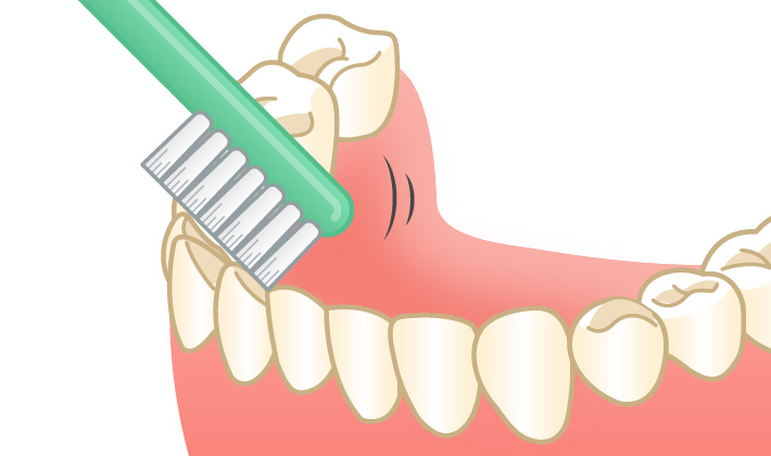 POINT.3 ブラシの毛先を活用!