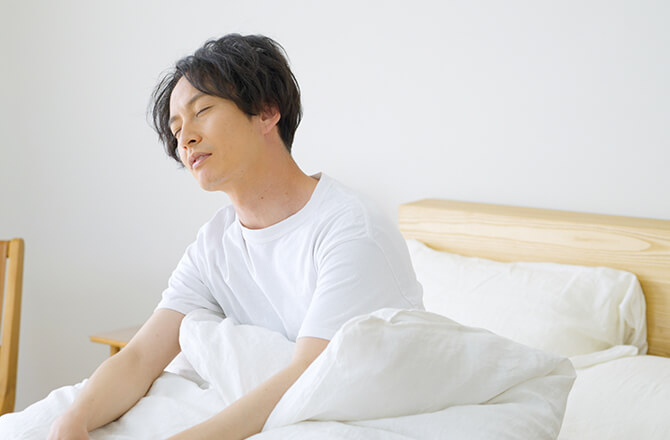 朝起きられない