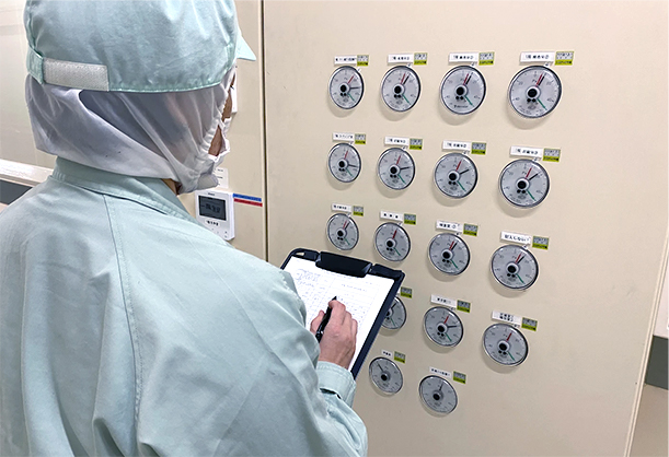 気圧をコントロールし、異物混入を防止