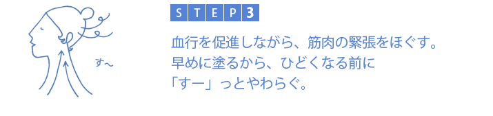 STEP3Fs𑣐iȂAْؓ̋قB߂ɓh邩AЂǂȂOɁu[vƂ炮B