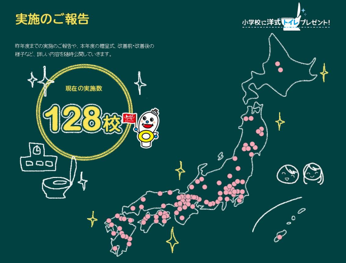 本年度には累計128校への寄贈を達成しました。