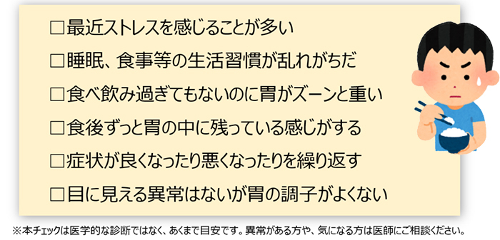 胃の弱り度チェックリスト