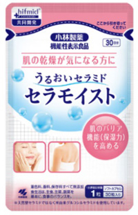 小林製薬の機能性表示食品「セラモイスト」