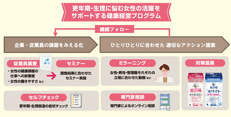 ＜健康経営プログラムのイメージ＞