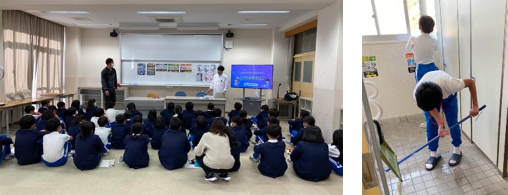 参加児童の声・授業の様子（河東小学校）