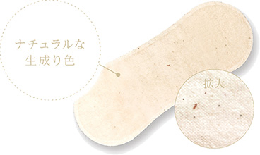 *シート表面に見える黒い斑点は、綿花の葉や茎が織り込まれているものです。