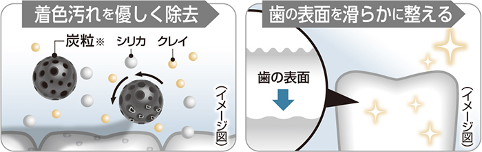 炭粒×クレイのWの粒子で、頑固な汚れをリセット