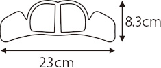 23cm×8.3cm