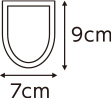 9cm×7cm
