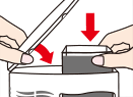 (4) Replace the gel container and close the lid before using.