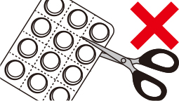 ハサミでの切り離し不要