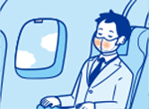 電車・飛行機で
