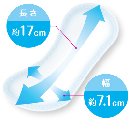 ちょっとだけ大きい安心サイズ