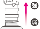 好きな強さに香り調節