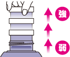 好きな強さに香り調節