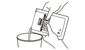 （3）コップに入れる