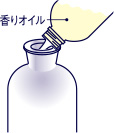 使用済みのスティックを直接触らないようにティッシュなどを使って捨てる。