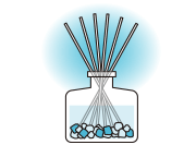 スティックを全体に広がるように差し込む。