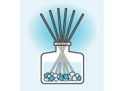 新しいスティックを全体に広がるように差し込む。